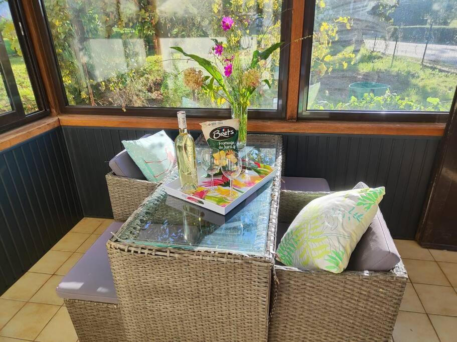 Campagne-Jolie Maison Avec Jardin- Proche Dole Chevigny  Bagian luar foto